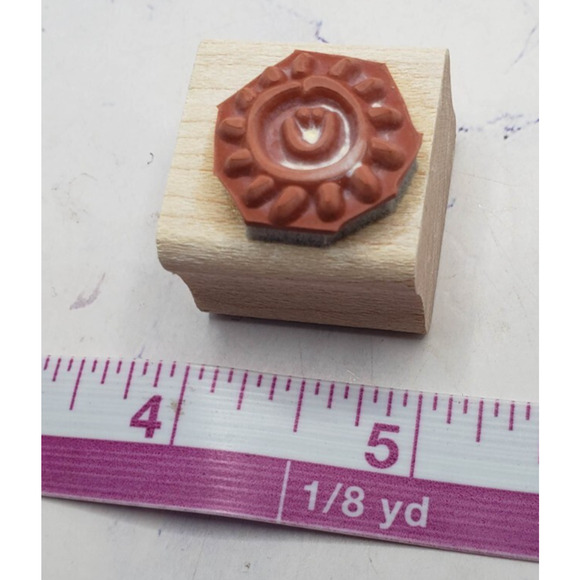 Stampin Up Sun Smile Sunshine Summer Wood Mounted Rubber Stamp - Picture 6 of 7